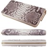 Bliss Leather, Genuine Diamond Python, 1 Piece Leather Long Wallet,