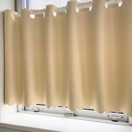 [Ezee] Cafe Curtain, Light Shading Class 1, Small Window, Bay Window, Kitchen, Toilet Blindfold, Sunshade, UV Protection, Easy Installation, Heat Insulation, Heat Insulation, Heat Insulation, Energy