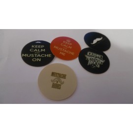 Unbranded Pre Cut One Inch Bottle Cap Images! Mustache Sayings Free Shipping! - photo, 15 images