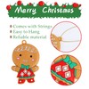VEYLIN Christmas Gingerbread Ornaments,12 Pack Assorted Ginger Man Clay Figurine