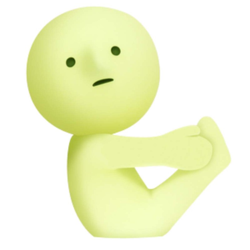 Smiski Dreams Glow in The Dark Figure, Yoga Series, Random