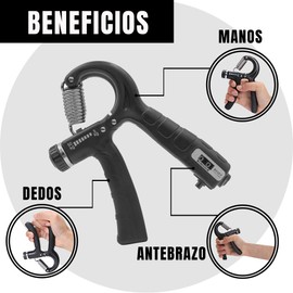 yo.fitness Hand Grip Ajustable | Fortalecedor de Mano, Muñeca y Antebrazo | Libera Tensión y Estrés | Entrenamiento Antebrazo