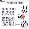 8 Sheets Vinyl Alphabet Letter Sticker Cursive Alphabet Letter Script
