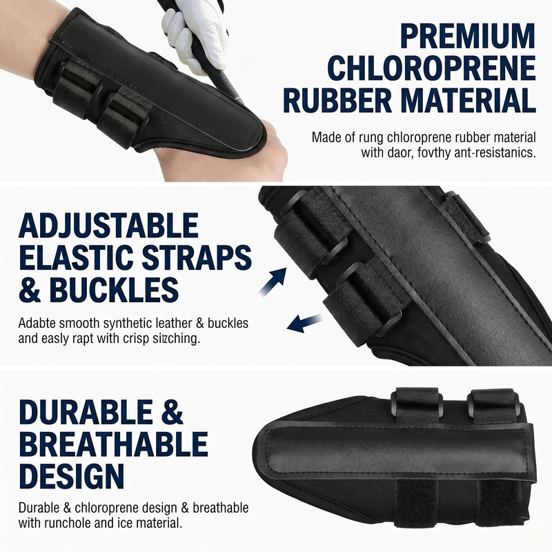 NADUSEP Golf Wrist Brace with Arm Band, Golf Swing Training