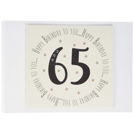 White Cotton Cards 65th Birthday Memories Photo Album (MTGA65T), of