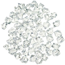 Featuman 160 Pcs Clear Acrylic Diamonds, Fake Crushed Acrylic Crushed Ice Rocks, Acrylic Gemstone Bulk for Vase Fillers, Aquarium, Pirate-Themed, Christmas Party and Home Weddings Decor