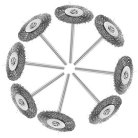 SHINEOFI 15pcs Wire Brush Wire Scrub Brush Welding Brush Wire Cleaning Brush Wire Wheel Brush Heavy Duty Brush Stainess Steel Brush Wheel Cleaning Brush Silver Stainless Steel