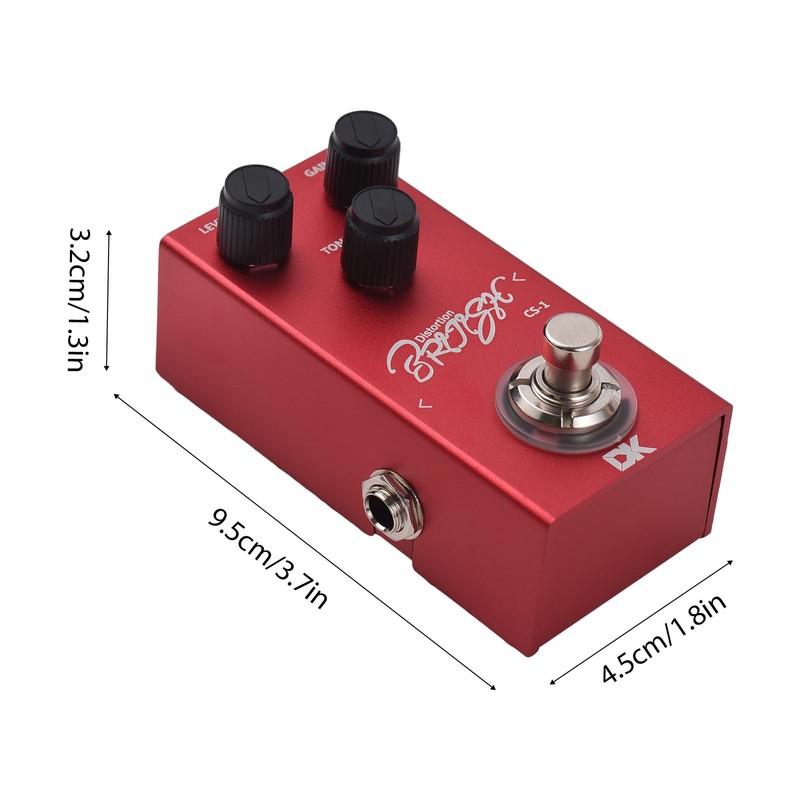 xinyee Classic Distortion Pedal Electric Guitar Effects Pedal True Bypass