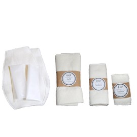 Generic Five Piece Castor Oil Pack Sustainably Grown Cotton Flannel Liver Detox Chest Shoulder Elbow Ankle Knee Wrist