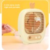 Small Desk Fan 3 Speed Mode Humidifier Function USB Charge