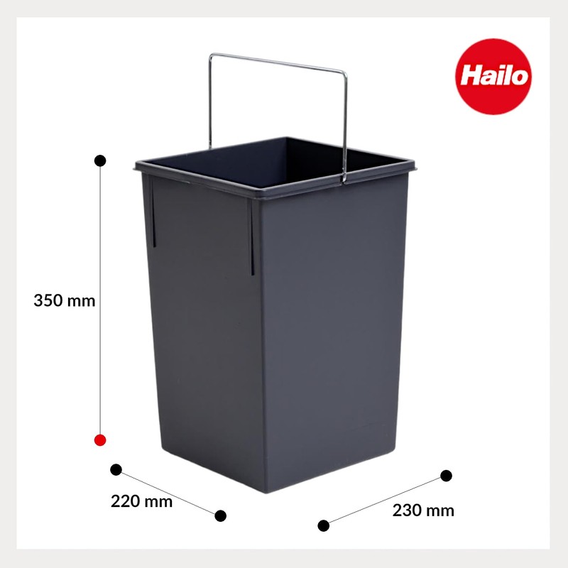 Hailo 15L Inner Bucket Replacement Bin 1008879 - Bin Insert
