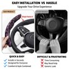 Premium Forged Carbon Fibre Steering Wheel Cover, Universal Fit for