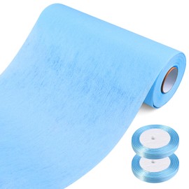 Cieex Non-Woven Table Runner, 30 cm x 25 m Table Decoration Table Runner & 2 Rolls Decorative Table Runner, Table Decoration for Birthdays, Weddings, Confirmation or Communion, Dining Room Party