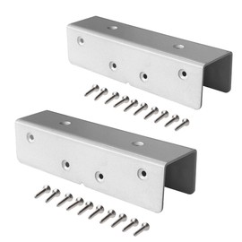 IGARDEN Lattice Connecting Bracket, Straight Set of 2, For 1.4 inches (35 mm) Frame, White, Fixing Brackets, Poles, Columns, Metal Fittings