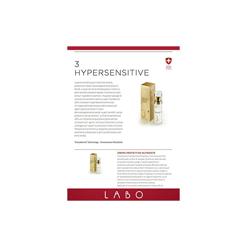 LABO TRANSDERMIC HYPERSENSITIVE nourishing protective cream Face cream 50 ml