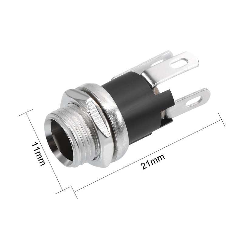 sourcing map 10Pcs PCB Mount DC Connector Jack Power Audio
