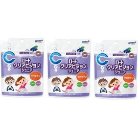 ロート製薬 ロートクリアビジョン ジュニア 60粒(1か月分) ブルーベリー味 ３個