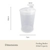 Plastic Cups with Feeding Lids - Pack of 10 |