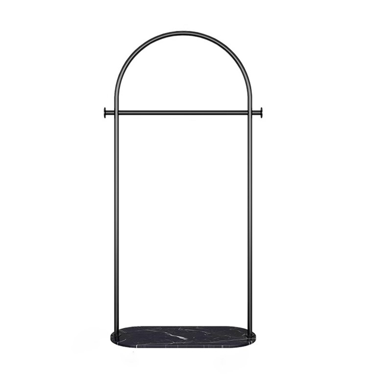 ZEYEXE small clothing rack,heavy duty clothes rack with Marble base,metal