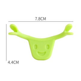 2pcs Charming Smile Collector Lip Shaper Mouth Corner Aid Easy to Use Mouth Corners Improve Lip Shape Tighten Face Contour Lift Mouth Corner Smile Lip Shape Smile Support Trainer (Orange and Green)