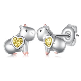 Capybara Gifts Capybara Earrings 925 Sterling Silver Capybara Stuff Birthday Gifts Jewelry for Women