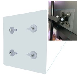 NOBER VESA Mount Adapter Bracket Kit Non-VESA Mounting Universal for 75 VESA Monitor Arm Compatible