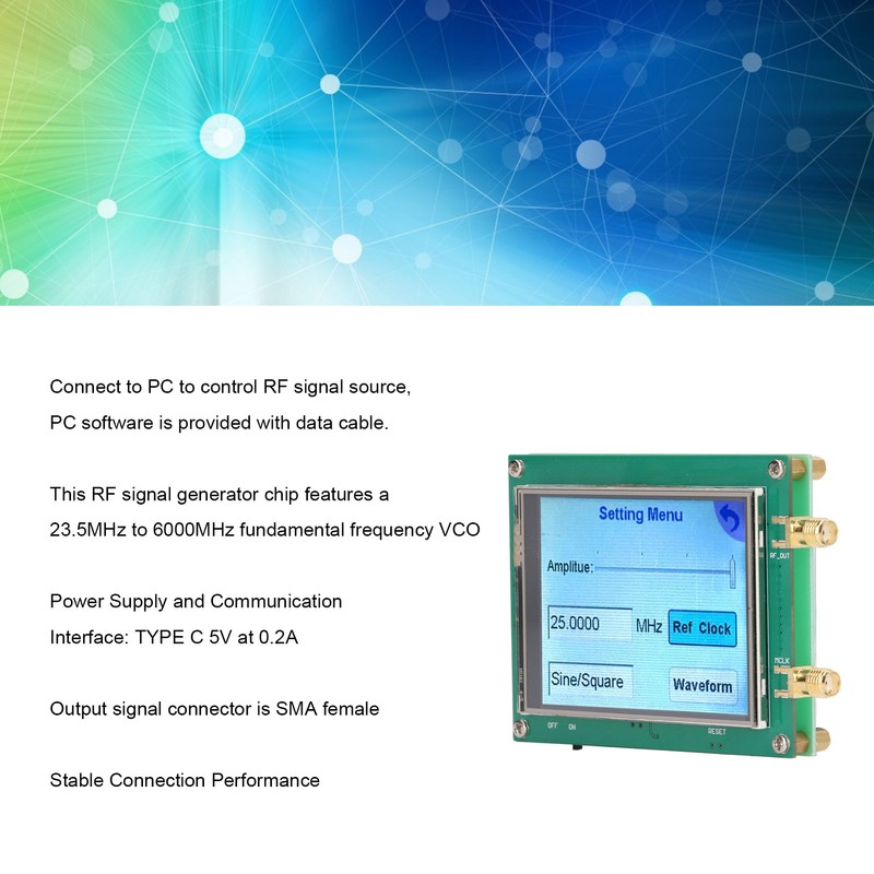 RF Signal Generator RF Sweep Dot Frequency Module Radio PC