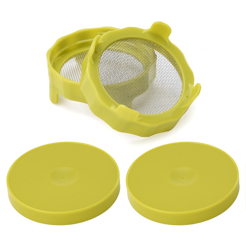 ABS Sprout Lid with Stainless Steel Screen for Wide Mouth
