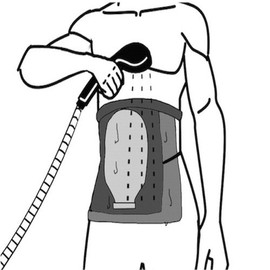 EMPOWER YOUR CHANGE Ostomy Shower Cover | Large 34-46