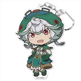 AZMAKER Made in Abyss The Movie: Punikoro! Key Chain with Stand, Prushka Acrylic