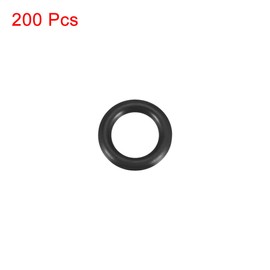 sourcing map Nitrile Rubber O-Rings 10mm OD 6mm ID 2mm Width, Metric Sealing Gasket for Automotive Machine Plumbing, Pack of 200