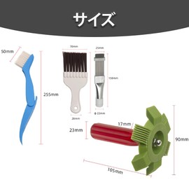 Air Conditioning Brush Air Conditioner Cleaning Tools 4pcs Filter Cleaning Fin Cleaning Brush for Air Conditioning Fins Interior Cleaning Air Conditioner Fins Cleaning Multifunction Cleaning Bra