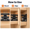 Spring Loaded Double Roller Door Catch Heavy Duty Cabinet Latch