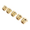 Mtsooning 5Pcs 3/8" Brass Pneumatic Air Breather Vent Silencer Muffler