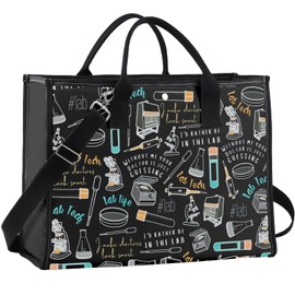 WCGXKO Lab tech Shopping Bag Laboratory Technician Lab Week Canvas Tote Bag Reusable Bag (lab tech LT)