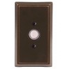Emtek 2403 4-3/8" Height Rectangular Style Brass Lighted Doorbell Rosette,