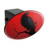 GRAPHICS & MORE Crow on Branch Oval Tow Trailer Hitch