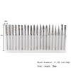YUFUTOL 20pcs Solid Carbide Burr Set 0.118‘’（3mm）Shank Tungsten Carbide Rotary