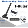 Telituny Woodworking Ruler, 28 cm/11 Inch Multi-Sliding Depth Gauge Aluminium
