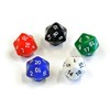 Set of Numerically-Balanced 20-sided Dice in Five Colors