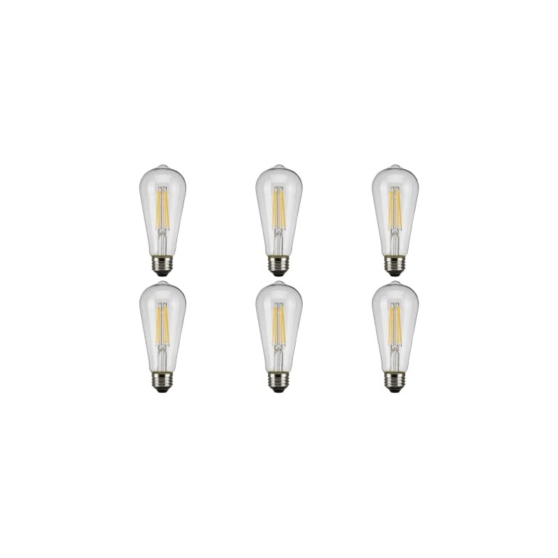 Satco S9895/06 7 Watt ST19 LED Light Bulb, 3000K