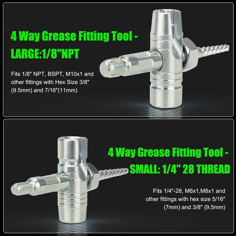 Grease Zerk Cleaner Tool, Grease Fitting Cleaning Tool Zerk Grease