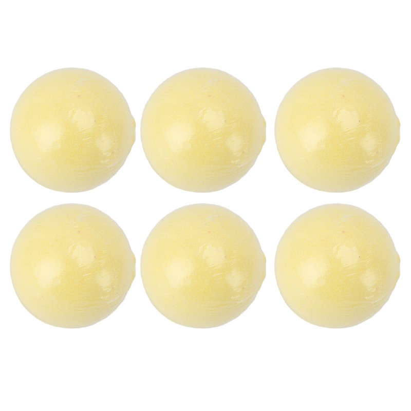 6pcs Bath Salt Ball Moisturizing Colorful Kid Friendly Mild Lemon