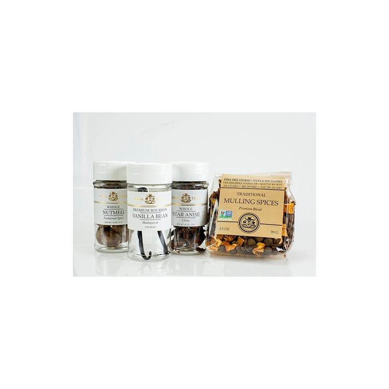 India Tree Winter Holiday Spice Gift Pack - Mulling Spices,
