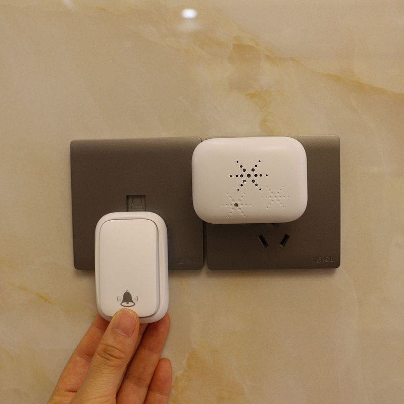 Self Powered Wireless Doorbell Set Waterproof Long Range 36 Ringtones