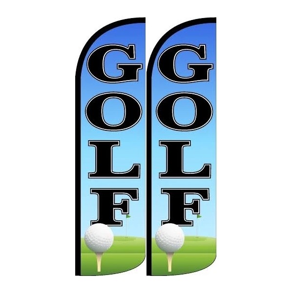 Golf King size Windless Flag - Pack of 2 (HARDWARE