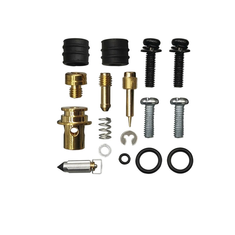 4 Sets Carburetor Gaskets Rebuild Kit & Float Fit for