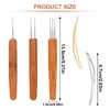 Dreadlocks Tool Pack of 5 Dreadlocks Crochet Hooks with 3