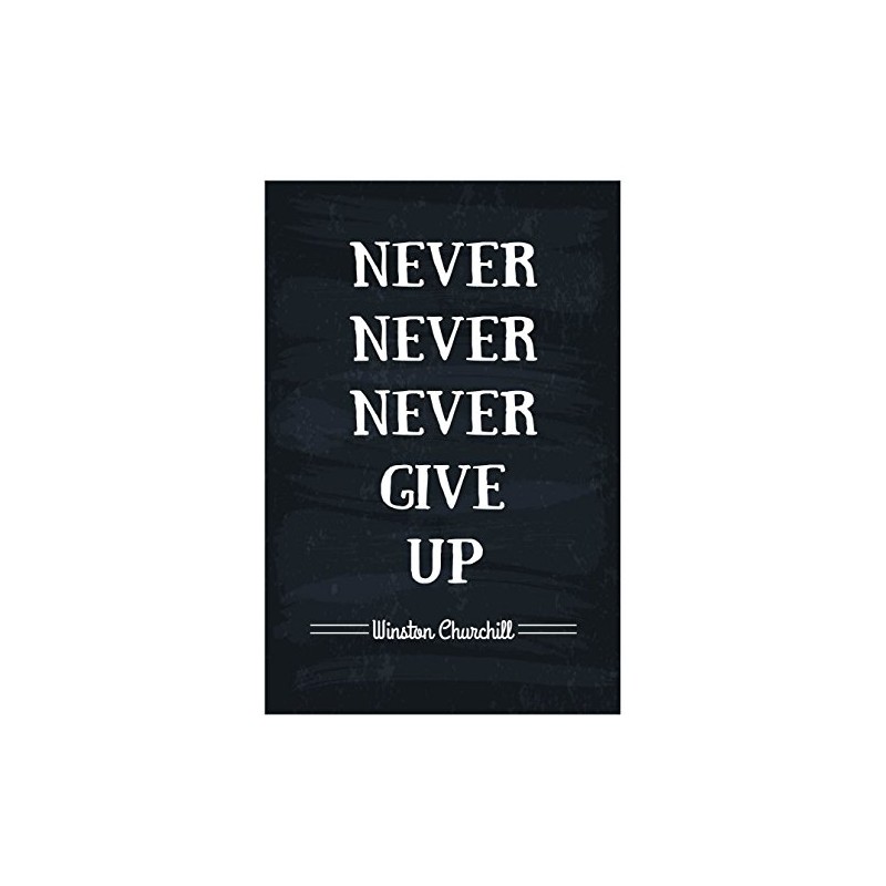JSC JSC166 Never Never Never Give Up Winston Churchill Poster