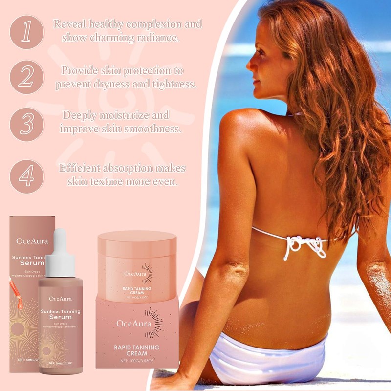 Tanning Drops with Face Self-Tanner, Self Tanning Drops, to Improve
